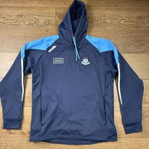 O'Neills Dublin GAA Hooded Sweatshirt Ath Cliath Football Gaelic Navy Blue Sz L